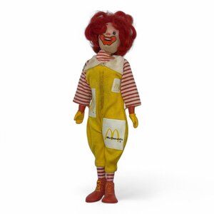 Vintage 1976 Remco Ronald McDonald Doll 8 Inch Small McDonalds Figure Toy Clown
